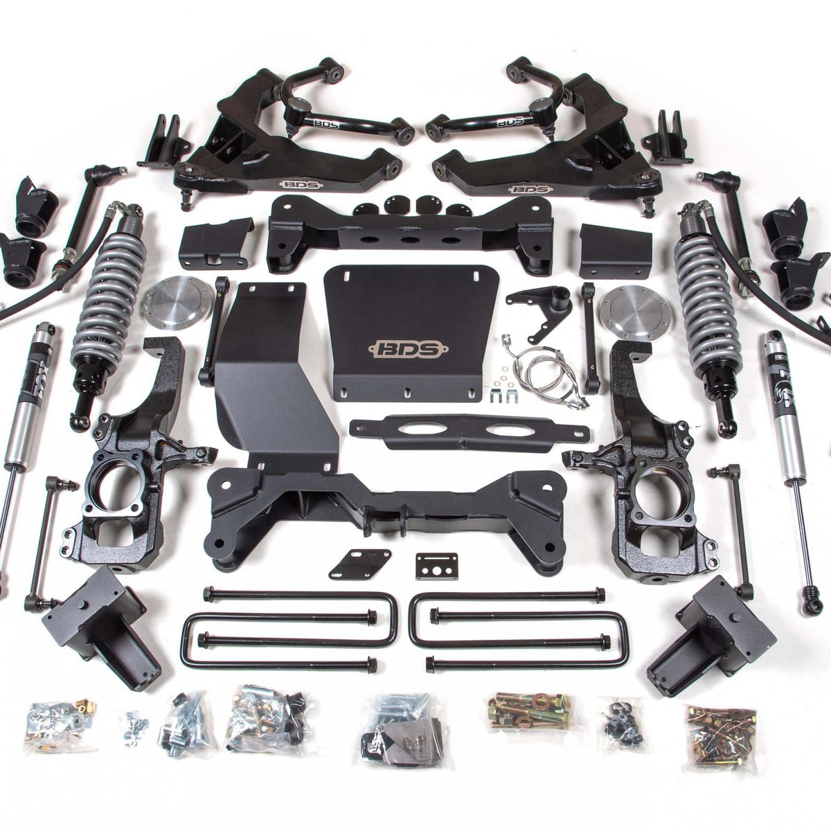 BDS Suspension 6.5 Rear Box Kit w/ O Overloads — 2020-2026 GM Silverado/Sierra 2500HD/3500HD
