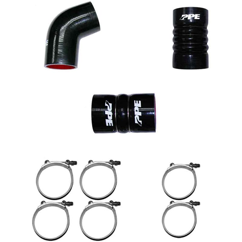 PPE Silicone Hose & Clamp Kit — 2006-2010 GM Sierra/2500HD/3500HD/Silverado Duramax 6.6L LBZ LMM