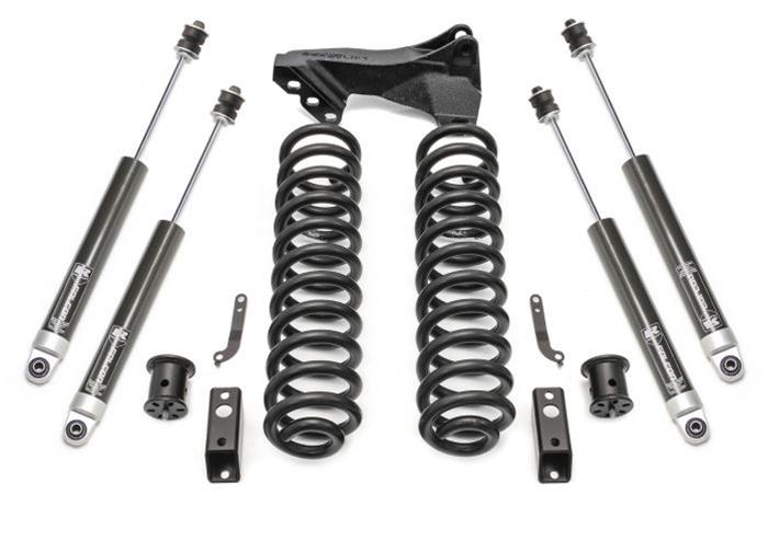 ReadyLIFT Suspension 4WD 2.5Inch Coil Spring Front Lift Kit with Bilstein Front and Rear Shocks and Front Track Bar Bracket — 2011-2016 Ford F-250/F-350