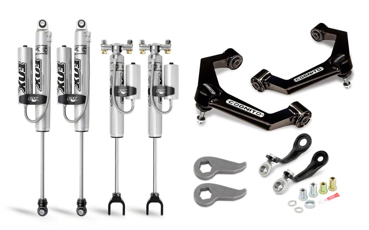 Cognito Motorsports 3-Inch Premier Leveling Kit with FOX Psrr 2.0 Shocks for 2WD 4WD — 2020-2021 Silverado/Sierra/2500/3500