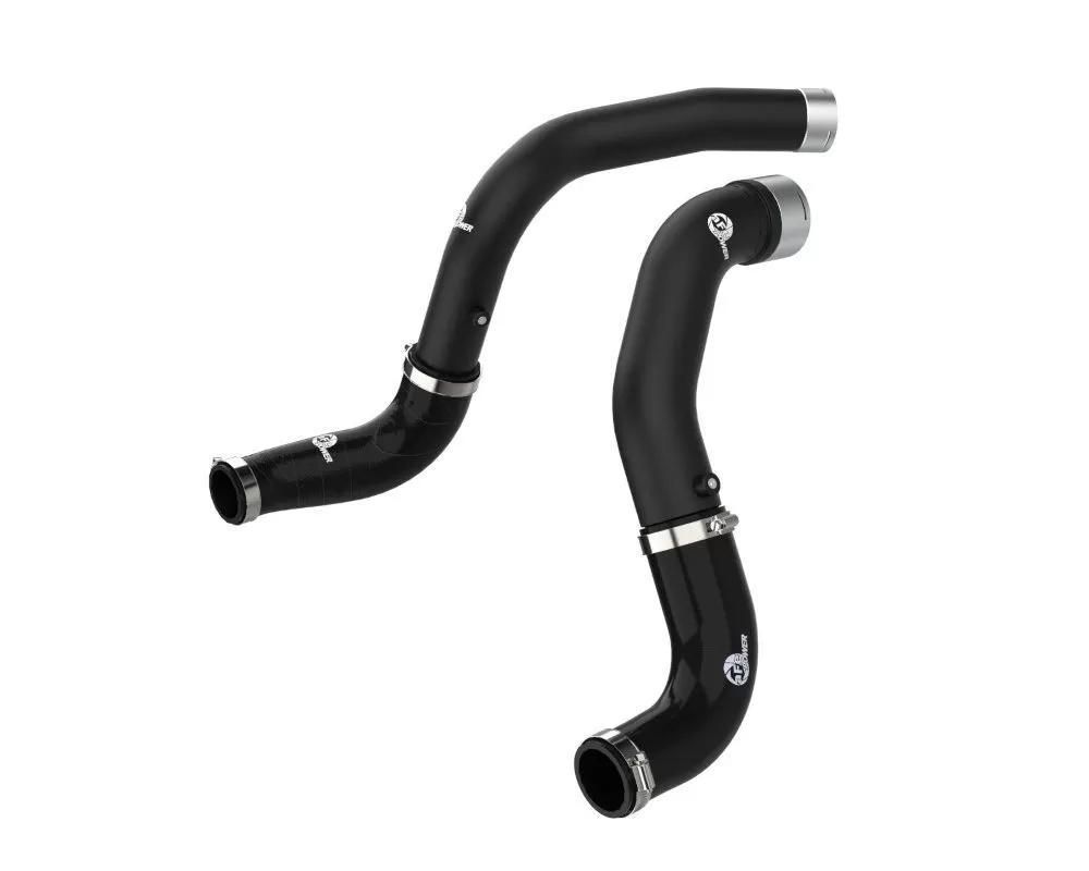 aFe Power BladeRunner 3 in Aluminum Hot and Cold Charge Pipe Kit Black Wrangler (Jl) — 2020-2023 Jeep EcoDiesel 3.0L V6