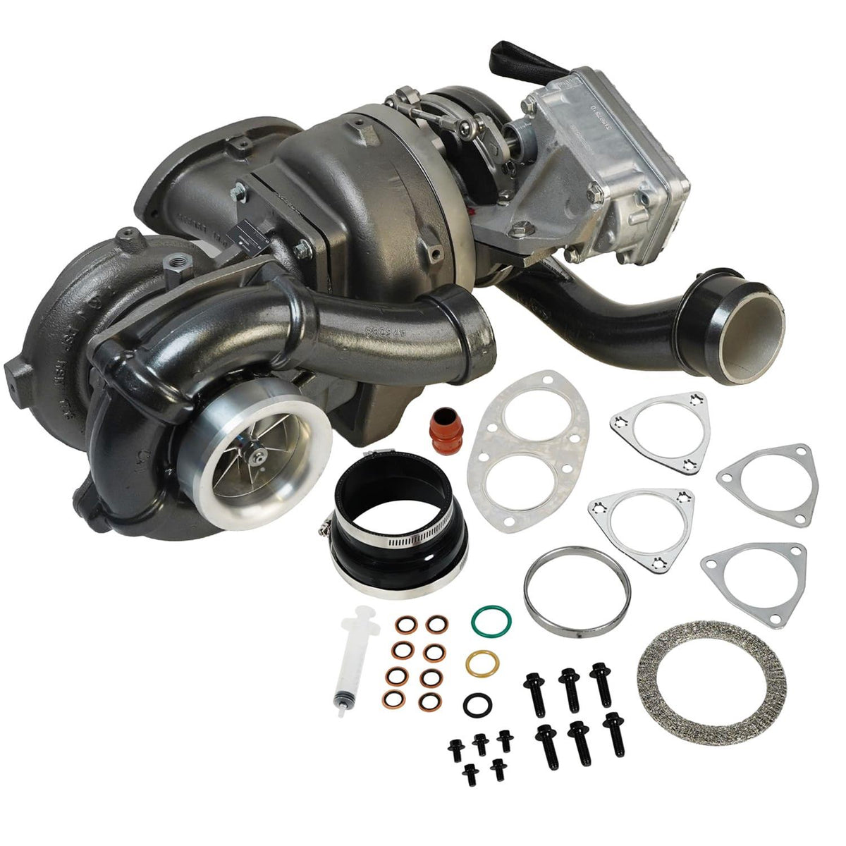 BD Diesel Screamer V2S Twin Turbo - w/ O Air Intake Kit — 2008-2010 Ford 6.4L