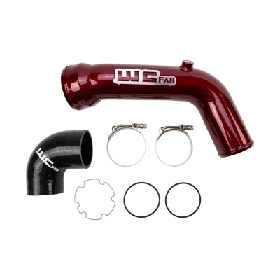 Wehrli Custom Fab Down Pipe 3in. for Stainless — 2004.5-2010 Duramax LLY LBZ LMM