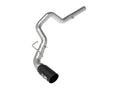 aFe Power Large Bore-HD 3 in 409 Stainless Steel DPF-Back Exhaust System w/ Black Tip — 2014-2019 Dodge/Ram 1500 EcoDiesel 3.0L V6 (Single Exit, 5" Intercooled Tip)