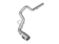 aFe Power Large Bore-HD 3 in 409 Stainless Steel DPF-Back Exhaust System w/ Polished Tip — 2014-2019 Dodge/Ram 1500 EcoDiesel 3.0L V6 (Single Exit, 5" Intercooled Tip)