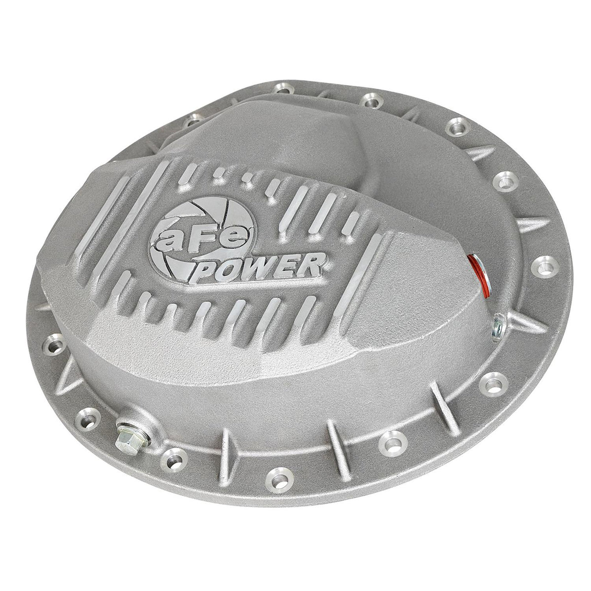 aFe Power Street Series Rear Differential Cover Raw w/ Machined Fins XD (AAM 9.5-14) — 2016-2019 Nissan Titan 5.0L V8
