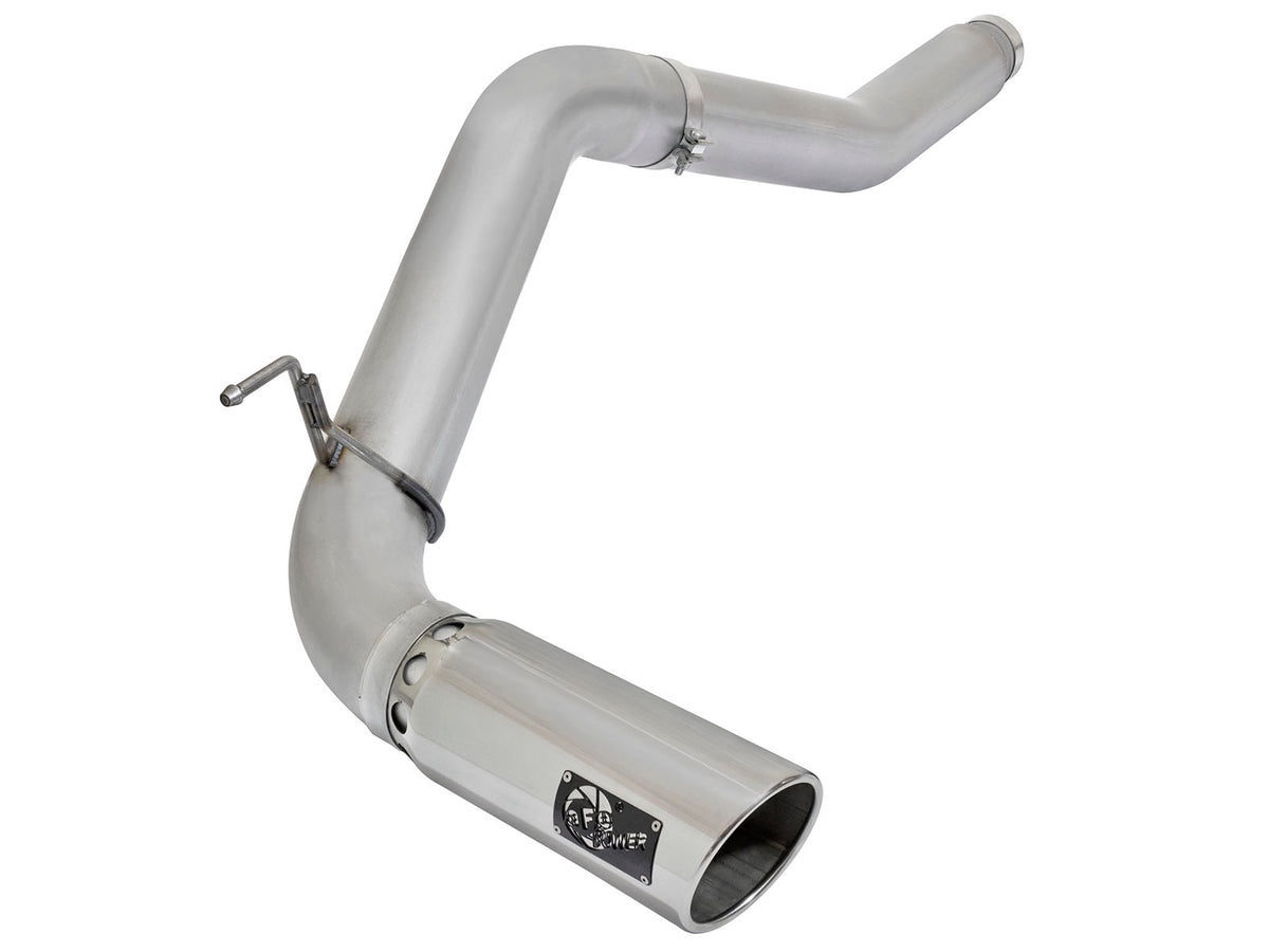 aFe Power Atlas 5 in Aluminized Steel DPF-Back Exhaust System w/ Polished Tip XD — 2016-2019 Nissan Titan 5.0L V8