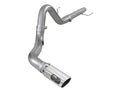 aFe Power Large Bore-HD 4 in 409 Stainless Steel DPF-Back Exhaust System w/ Polished Tip 2021 — Ford F-150 3.0L V6