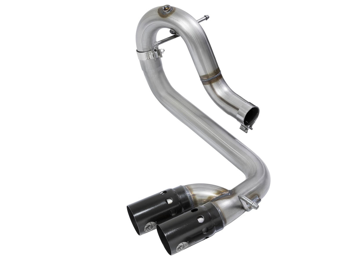 aFe Power Rebel Series 3 in 409 Stainless Steel DPF-Back Exhaust System w/ Black Tip Colorado Canyon Lwn — 2016-2022 GM 2.8L L4