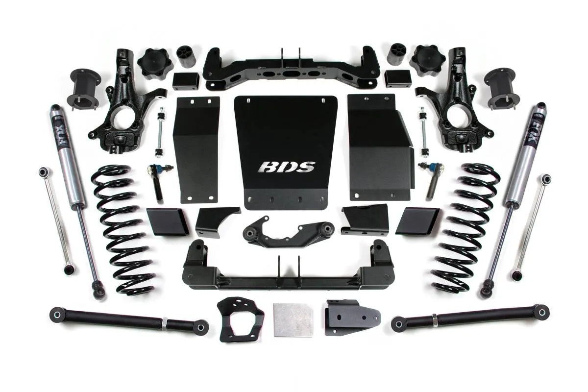 BDS Suspension Performance Spring Kit with Fox Shocks — 2017-2019 (1in) / 2020-2022 (2in) Ford F-250/F-350