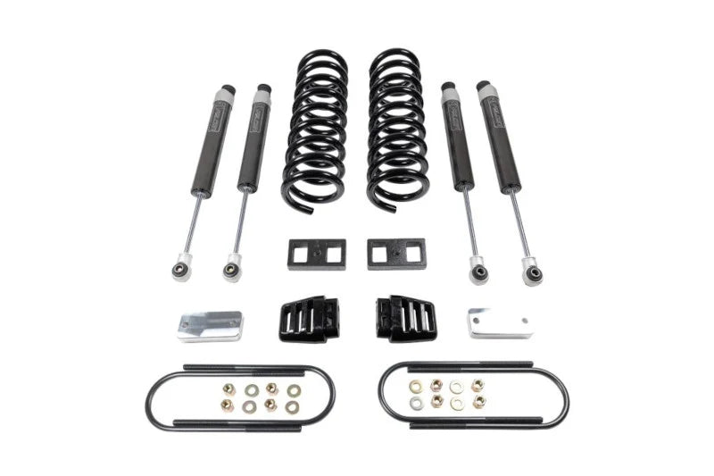 ReadyLIFT Suspension 4WD 3Inch Coil Lift Kit - Front Coils and Rear Blocks Radius Arm Drop Brackets Falcon 1.1 Shocks — 2019-2024 Dodge/Ram 3500