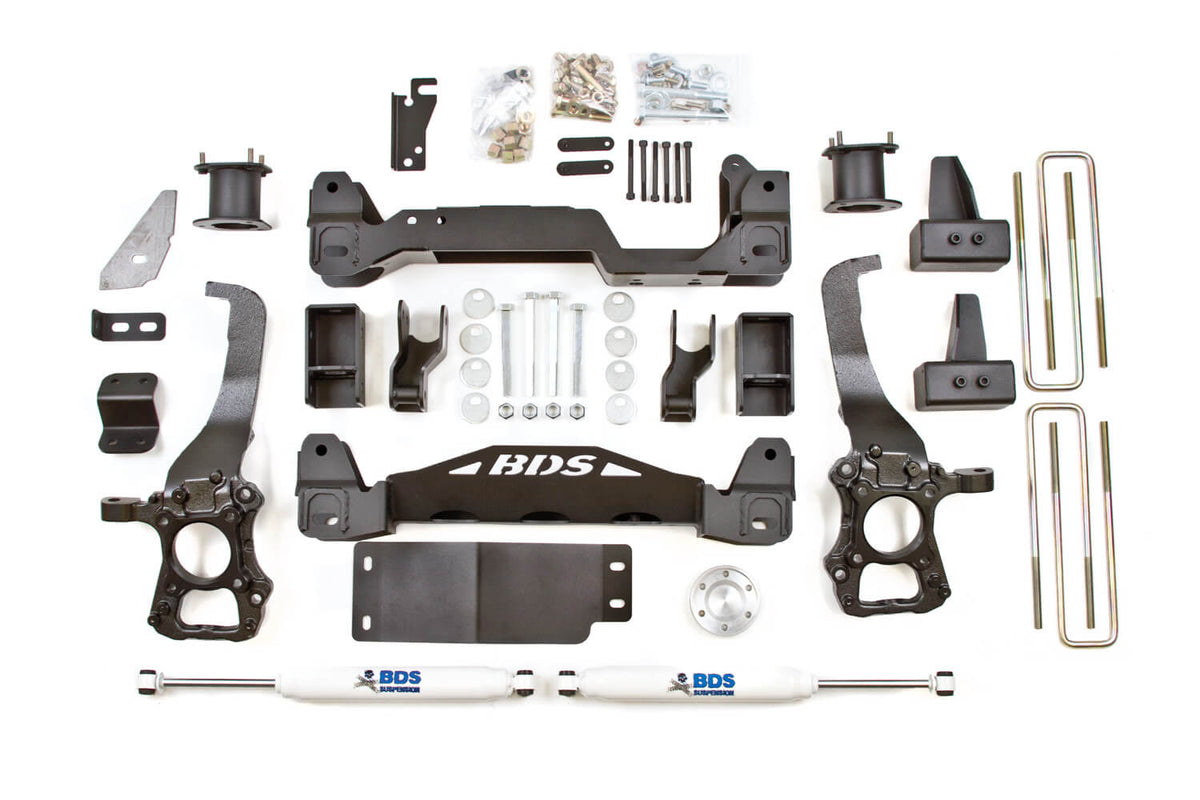 BDS Suspension Dual Stabilizer Kit - FOX 2.0 - W/t-Style Steering — 2008-2013 Dodge/Ram 2500/3500