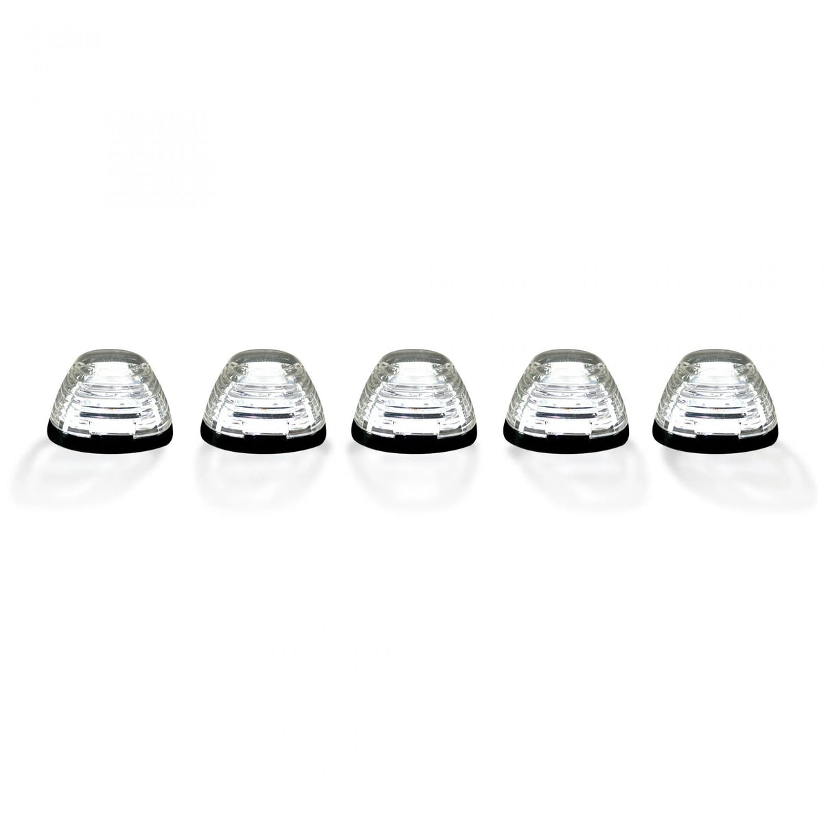 Recon 5-Piece Smoked Cab Roof Light Kit, Amber HP LEDs - 2017-2022 Ford Super Duty