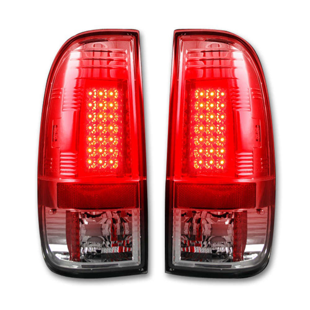 Recon Lighting Super Duty LED Fog Lights 2-Piece Set Replaces Both OEM Super Duty F-250350450550 Fog Lights - Smoked Black — 2011-2016 Ford