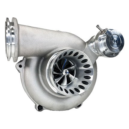 KC Turbos KC38r Stage 3 Dual Ball Bearing Turbo - Early 1999 Ford F-250/F-350 7.3L Power Stroke, .84 A/R (300451)