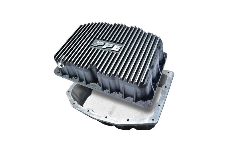 PPE Heavy-Duty Cast Aluminum Engine Oil Pan (Brushed) — 2011-2026 Ford Power Stroke 6.7L