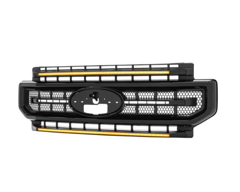 Morimoto XBG LED Grille (Black, Amber DRL) — 2020-2022 Ford