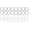 Mahle Complete Piston Ring Set (.030) - 2001-2010 GM 6.6L Duramax (41909.030)