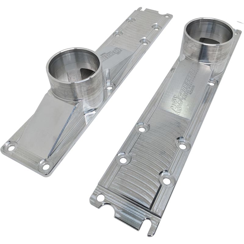 CNC Fabrication 3" Billet Intake Plenum (10-Bolt) - Raw