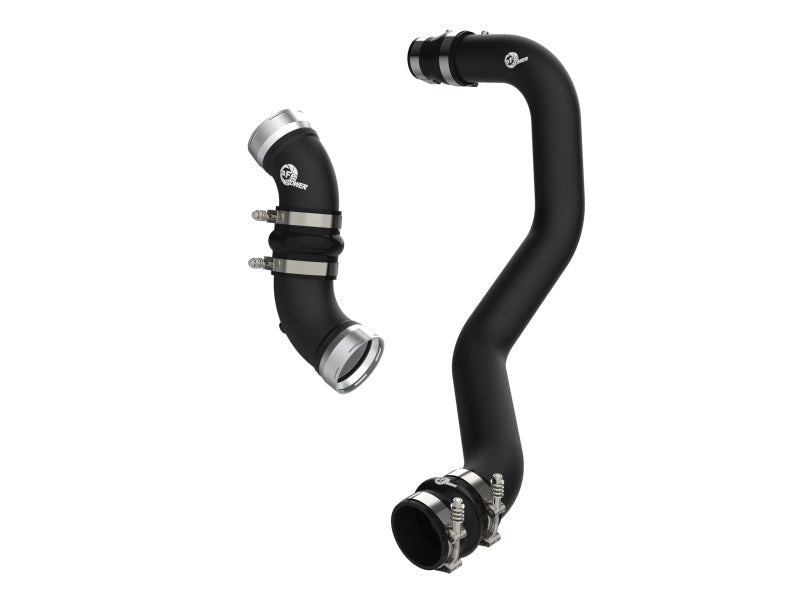 aFe 06-10 GM Diesel Trucks V8 6.6L BladeRunner Aluminum Hot & Cold Charge Pipe Kit - Black