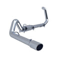 MBRP Aluminized Steel 4 Inch Turbo Back Exhaust - Single Side Exit, No Muffler, Retains Factory Cat - 2003-2007 Ford F-250/F-350 6.0L Power Stroke EC/CC