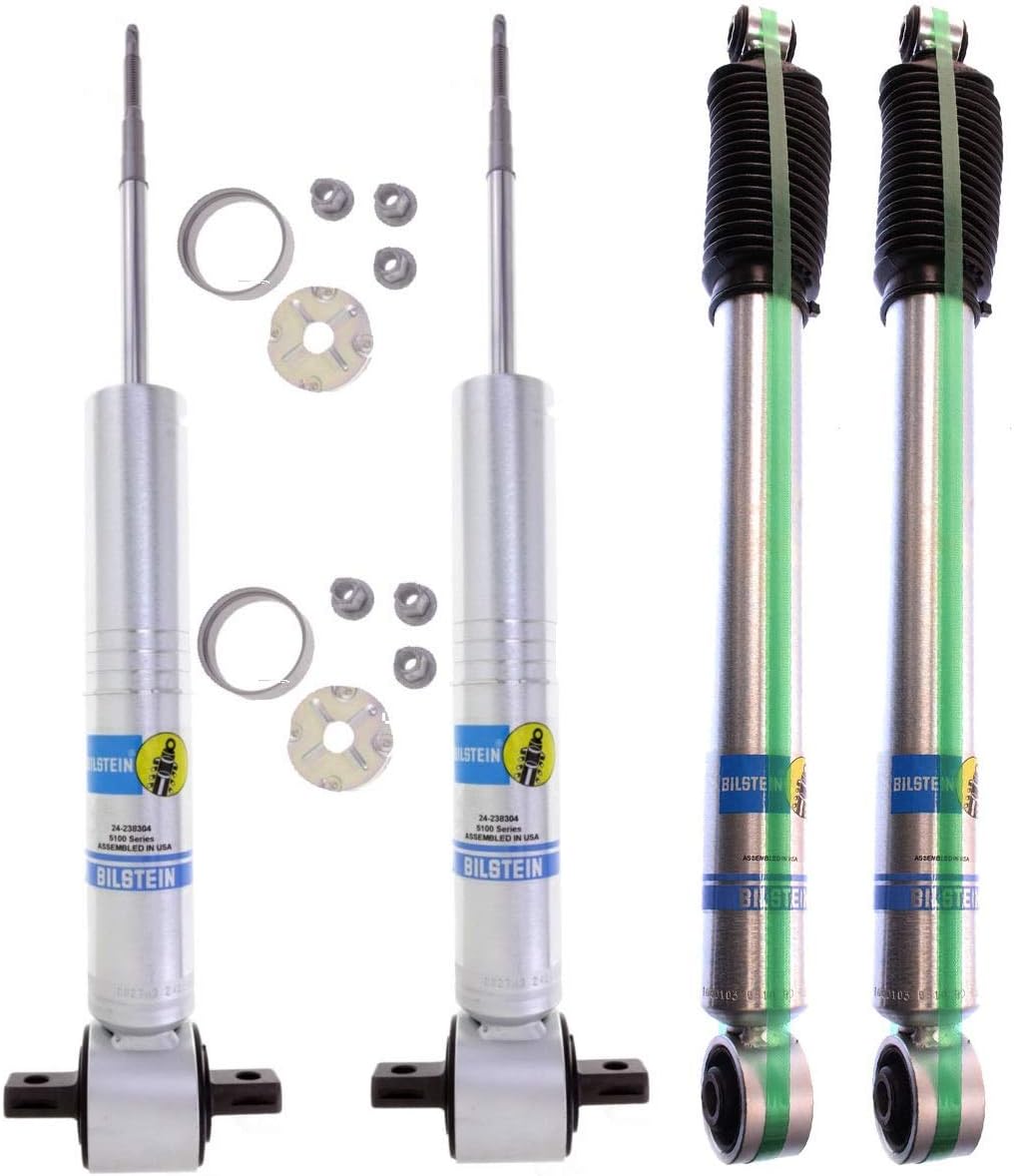 Bilstein B8 5100 Front and Rear Shock Package with Steering Damper for 4 Lifted — 2003-2013 Dodge/Ram 2500/3500