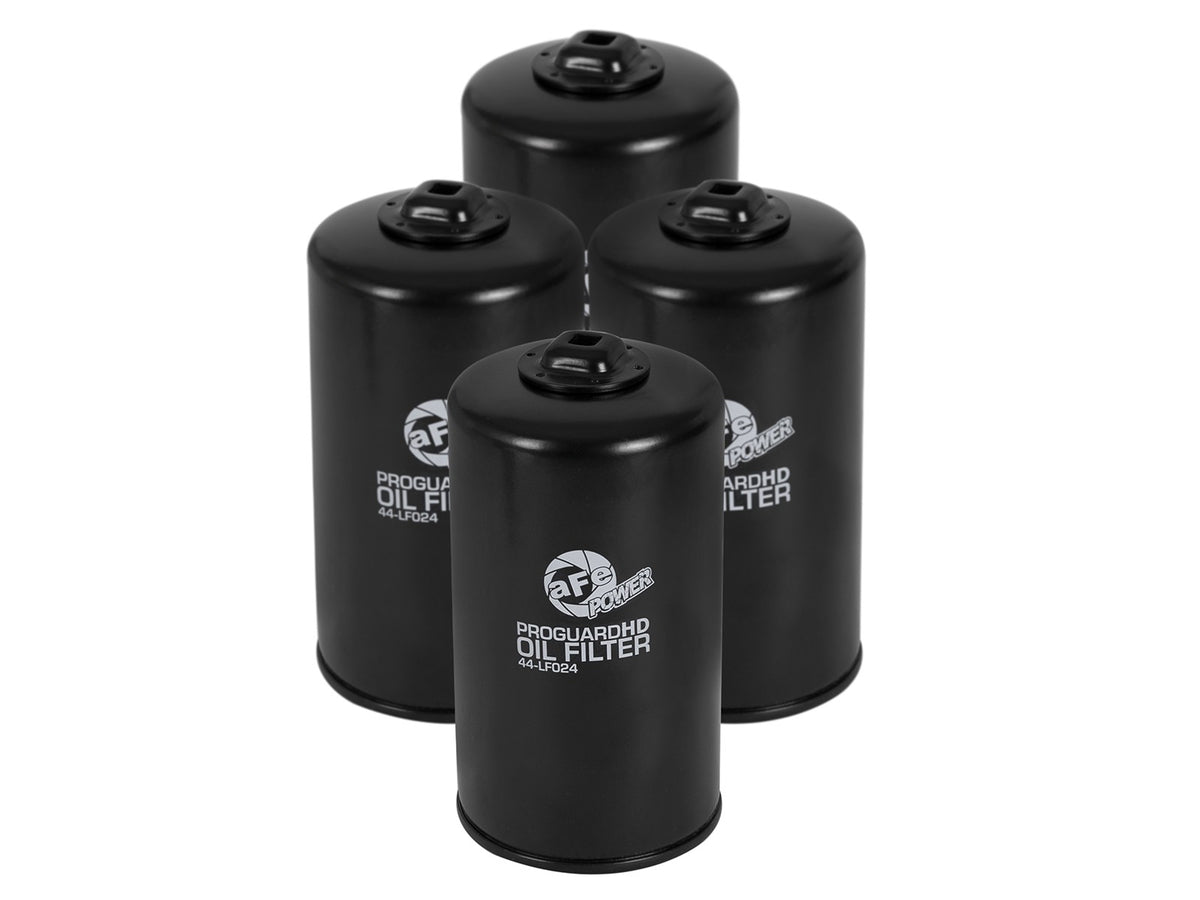 AFE Pro Guard HD Oil Filter 44-LF024 (4 Pack) - Ford F-250/F-350 Super Duty 6.7L Power Stroke (2011-2026)