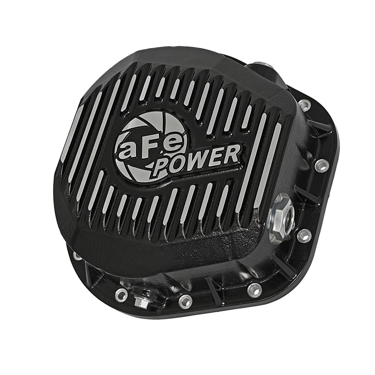 aFe Power Pro Series Differential Cover Black w/ Machined Fins Excursion 86-26 (10.25 10.50-12) — Ford F-250/F-350 V8