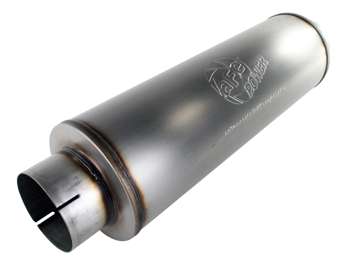 aFe Power MACH Force-XP Muffler - 5" In/Out, 30" Long, 409 Stainless - Universal