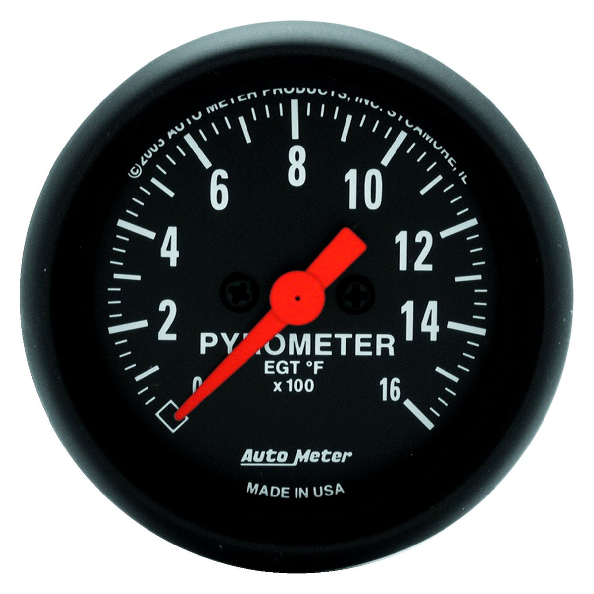 Auto Meter 2-1/16 in., 0-1600°F Z-Series Pyrometer Gauge Kit
