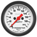 Auto Meter 2-1/16 in., 0-2000°F Phantom Pyrometer Gauge Kit