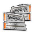 AlphaRex Nova-Series LED Projector Headlights (Chrome)