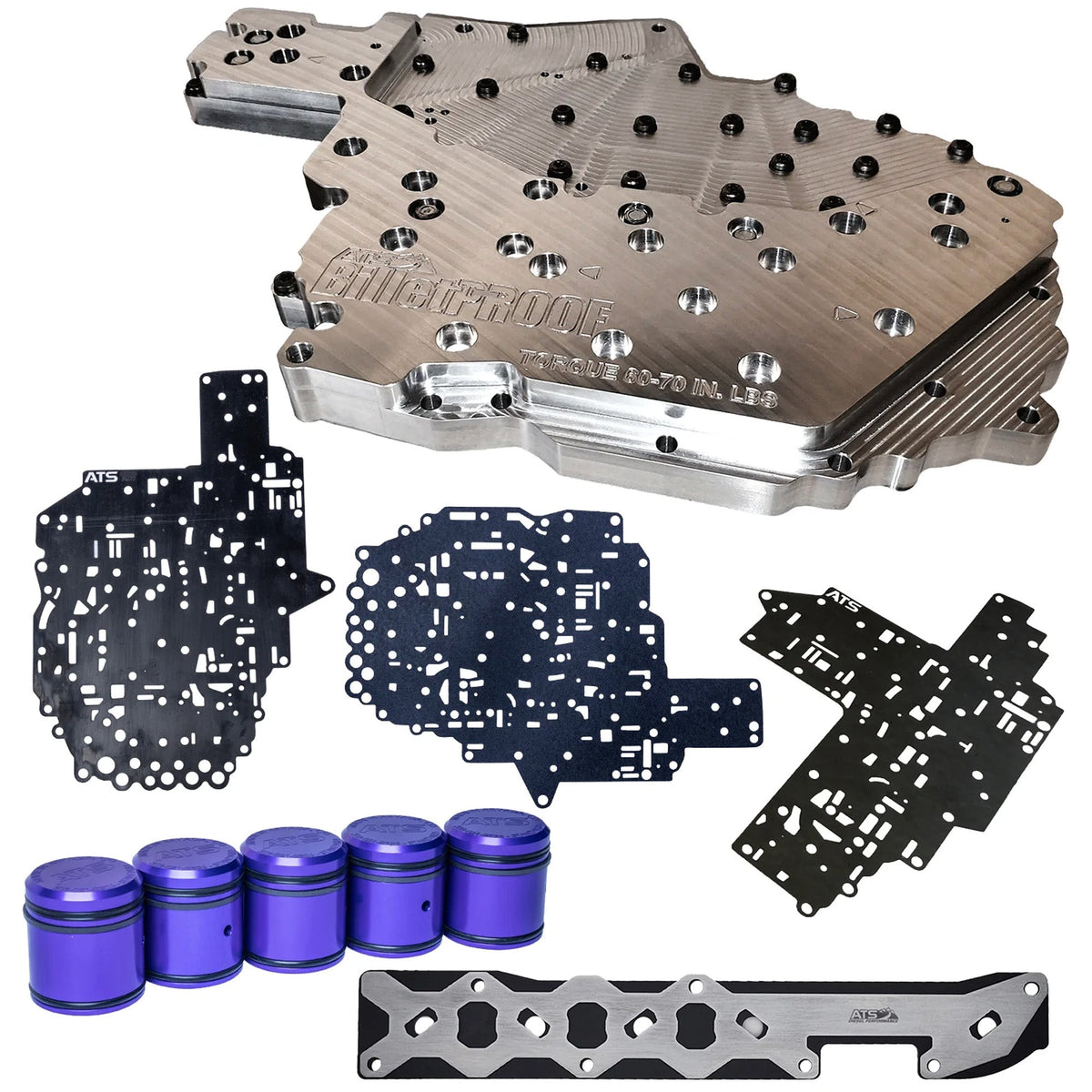 ATS Diesel Performance 68RFE Billet Channel Plate Kit Fits — 2012-2018 Cummins 6.7L