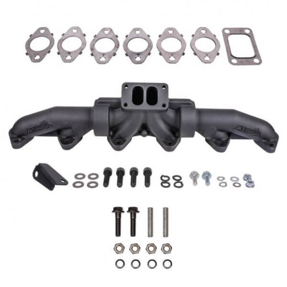 ATS Diesel Pulse Flow Exhaust Manifold with Gaskets — 1998.5-2002 Dodge Ram 2500/Ram 3500