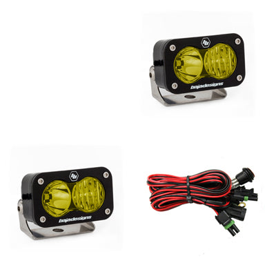 Baja Designs S2 Pro LED Light Pair 487813 - Driving/Combo, Amber