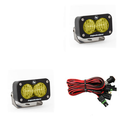 Baja Designs S2 Sport LED Lights 547815 - Amber, Wide Cornering, Pair