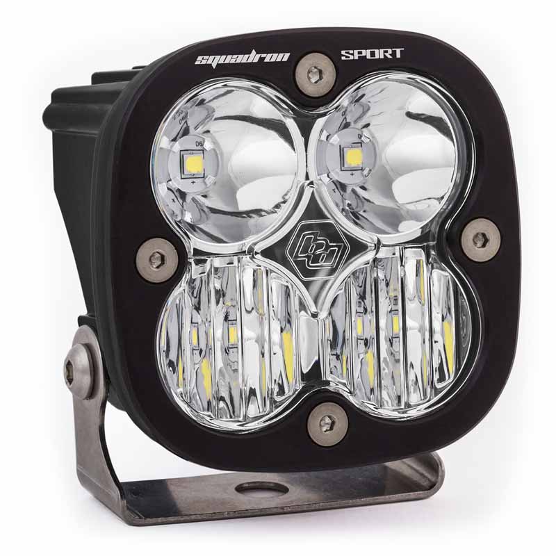 Baja Designs Squadron Sport 2.0 LED Light Pods - Wide Cornering, Clear Lens - Pair