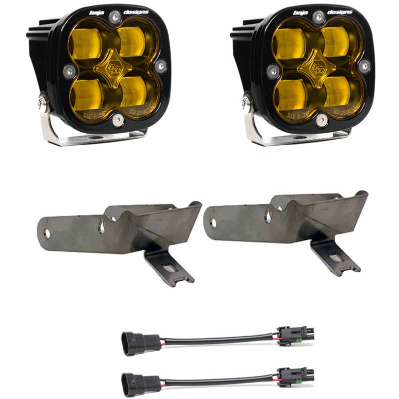 Baja Designs Squadron SAE Amber Fog LED Pocket Light Kit