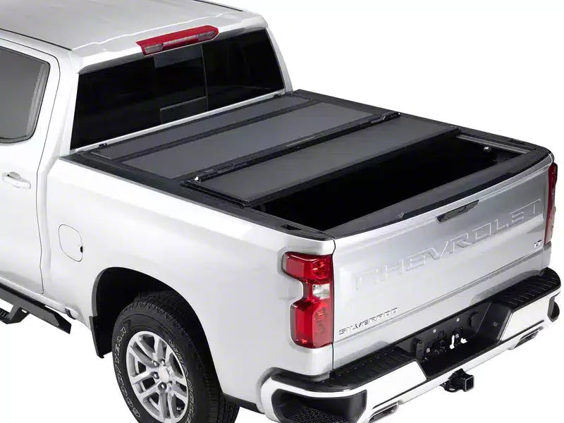 BAK Industries BakFlip MX4 Hard Folding Tonneau Cover — 2001-2014 GM Silverado/Sierra 2500HD/3500HD