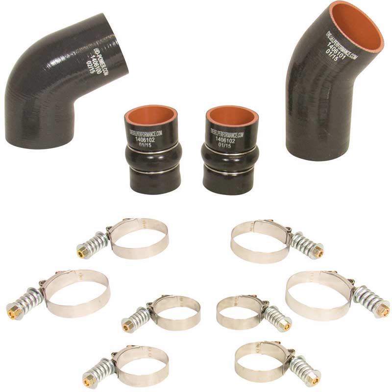 BD Diesel Intercooler Hose & Clamp Kit — 2004.5-2005 Chevrolet/GMC 2500HD/3500HD