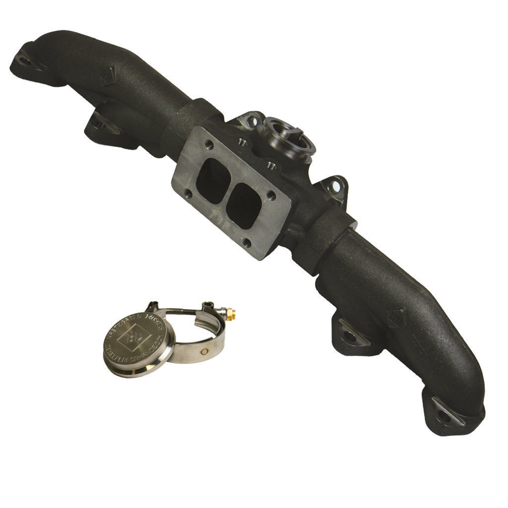 BD Diesel 20-Degree Wastegated T6 Exhaust Manifold — 1998.5-2007 Dodge Cummins 5.9L