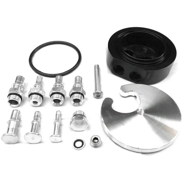 Beans Diesel Performance Diesel Multi-Function Fuel Tank Sump — 1999-2025 Ford/ Ram/ Chevrolet/ GMC F-250 Super Duty/F-350 Super Duty (Complete Kit — Extra Fittings & Plugs for Lift Pump Install)