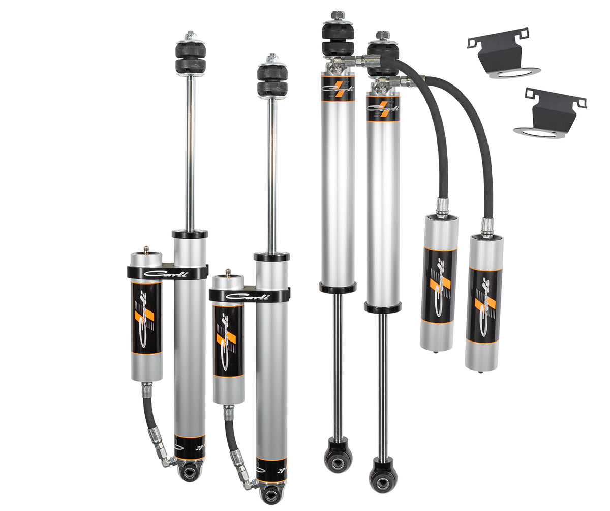Carli Suspension 4X4 Carli-Spec 2.0 Rr 2.5 Lift Front Rear Shock Pkg Res Mounts Brake Line Tabs — 2014-2022 Ram 2500