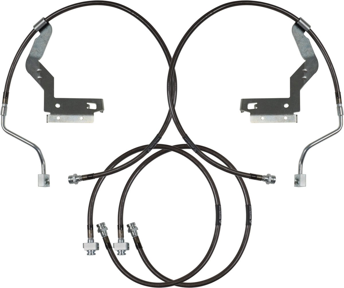 Carli Suspension Extended Stainless Brake Lines - 2023 Ford F-250/F-350 4x4, 5.5-Inch Lift