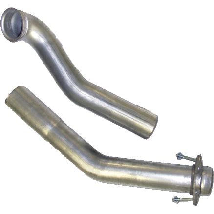 Diamond Eye Performance Eye 3" Aluminized Turbo Downpipe — 1994-1997 Ford F-250/F-350