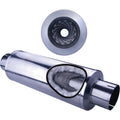 Diamond Eye 4" Aluminized Louvered 30" Muffler — Universal Fit