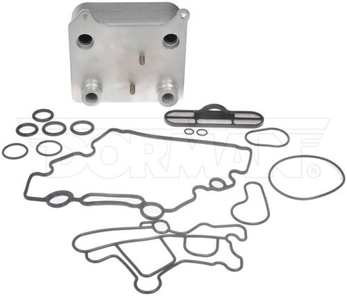 Dorman Engine Oil Cooler Kit (18-Row Aluminum) — Power Stroke 6.0L