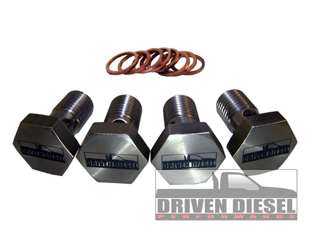 Driven Diesel DD-60FS-BanjoKit-2 Fuel Banjo Bolt Kit — 2003-2007 Ford 6.0L Power Stroke