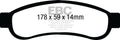 EBC Yellowstuff Rear Brake Pads DP41893R - Ford F-250/F-350 Super Duty (2008-2012)