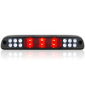 Recon Lighting Super Duty Ranger - Red 3rd Brake w/ Cree Cargo LEDS - Replaces LED Brake Light w/ Cargo Camera - Fits Camera - Clear — 2015-2023 Ford F-150
